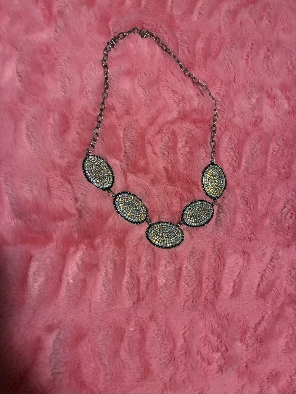 Silver Crystal Necklace